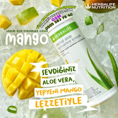 Herbalife Aloevera Mango Aromalı Konsantre İçeçek Herbalife Aloevera Mango Aromalı Konsantre İçeçek