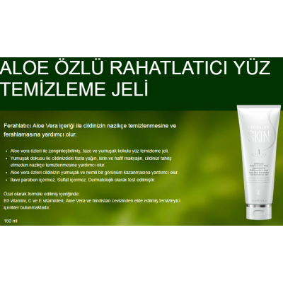 Herbalife Alovera Özlü Rahatlatıcı Yüz Temizleme Jeli Herbalife Alovera Özlü Rahatlatıcı Yüz Temizleme Jeli