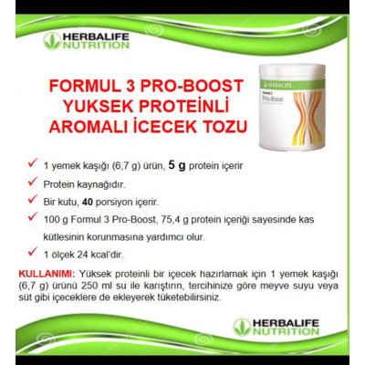 Herbalife Pro Boost Yüksek Protein İçeren İçecek