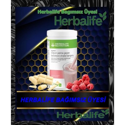 Herbalife Besleyici Shake Ahududu Beyaz Çikolata Aromalı 