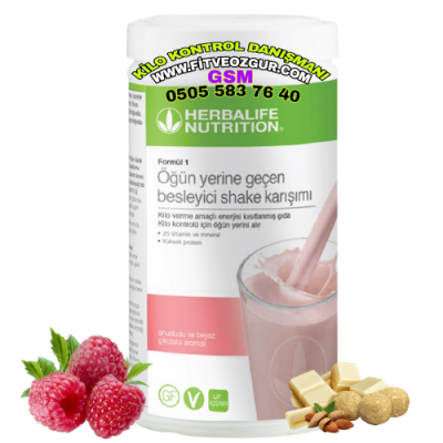 Herbalife Besleyici Shake Ahududu Beyaz Çikolata Aromalı 