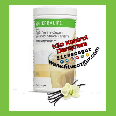 Herbalife Besleyici Shake Vanilya Aromalı 